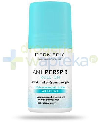 podgląd produktu Dermedic Antipersp R dezodorant antyperspiracyjny 48h roll-on skóra normalna sucha i wrażliwa 60 g