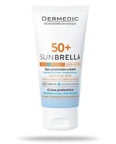 podgląd produktu Dermedic Sunbrella krem ochronny SPF50+ do skóry naczynkowej 50 g