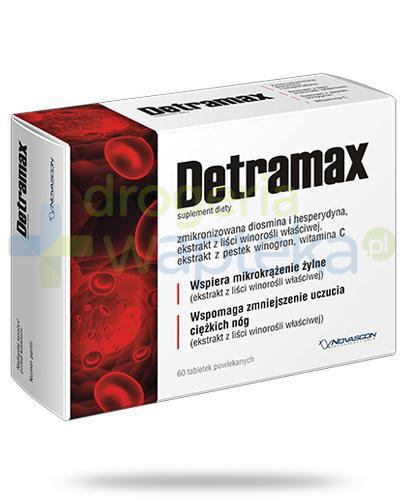 podgląd produktu Detramax 60tabletek + Detramax żel kojący do nóg 75 ml 