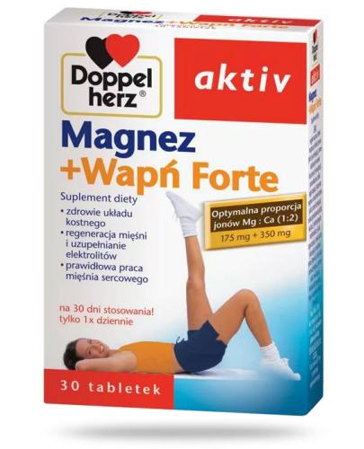 Doppelherz Aktiv Magnez+Wapń Forte 30 kapsułek