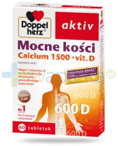 DoppelHerz Aktiv Mocne kości Calcium 1500+vit D 60 tabletek 