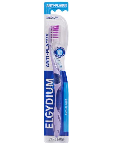 podgląd produktu ELGYDIUM Anti-Plaque szczoteczka do zębów średnia 1 sztuka