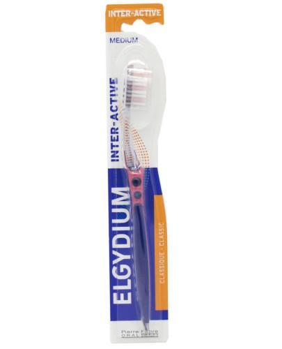 podgląd produktu ELGYDIUM Inter-active szczoteczka do zębów średnia 1 sztuka