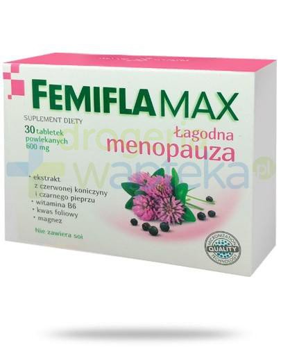 podgląd produktu FemiFlaMax łagodna menopauza 30 tabletek