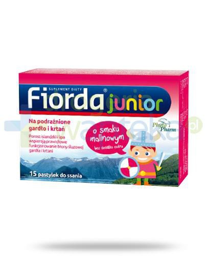 Fiorda Junior o smaku malinowym 15 pastylek
