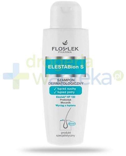 podgląd produktu Flos-Lek ElestaBion S szampon dermatologiczny na łupież suchy i pstry 150 ml