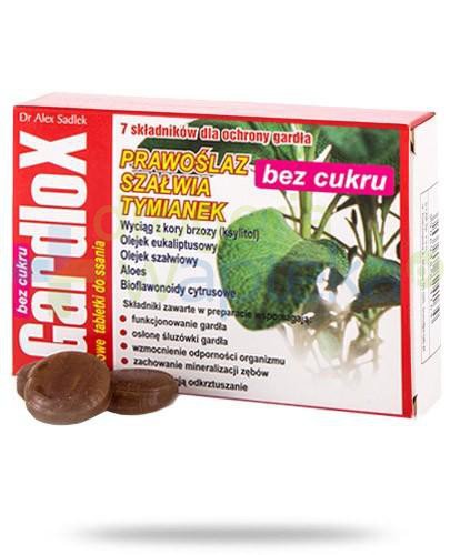 Gardlox ziołowe tabletki do ssania bez cukru 16 sztuk