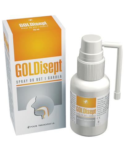 podgląd produktu GOLDisept spray do ust i gardła 25 ml