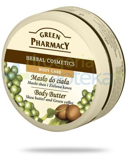 podgląd produktu Green Pharmacy masło do ciała masło shea zielona kawa 200 ml Elfa Pharm