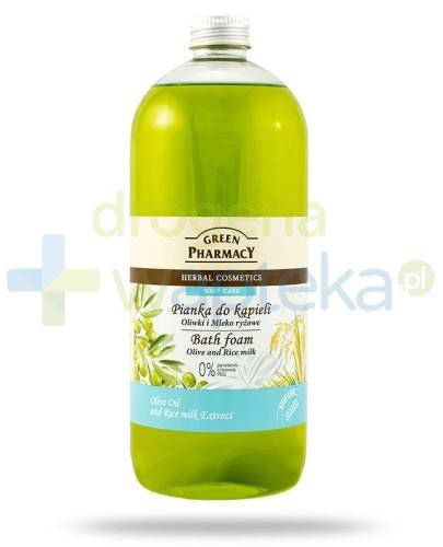 podgląd produktu Green Pharmacy Pianka do kąpieli oliwki mleko ryżowe 1000 ml Elfa Pharm