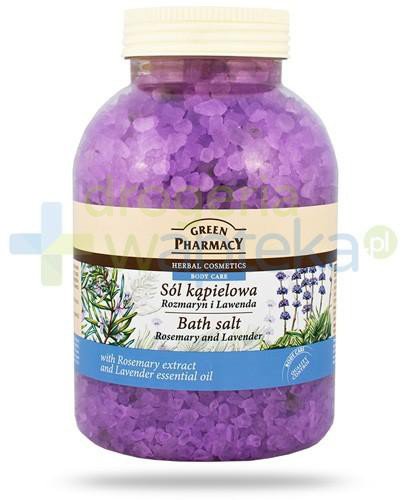 podgląd produktu Green Pharmacy sól kąpielowa rozmaryn i lawenda 1300 g Elfa Pharm