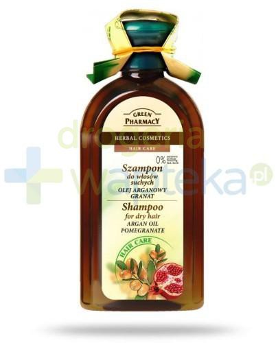 podgląd produktu Green Pharmacy Szampon do włosów suchych Olej arganowy i Granat 350 ml Elfa Pharm
