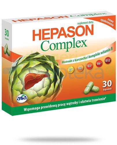 Hepason Complex ekstrakt z karczocha i kompleks witamin B 30 kapsułek