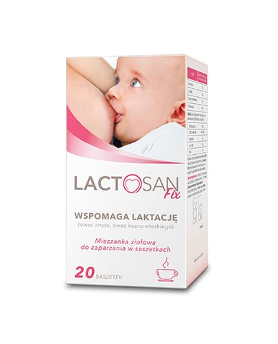 podgląd produktu Herbapol Mieszanki Apteczne Lactosan Fix zioła do zaparzania wspomagające laktację 20 saszetek