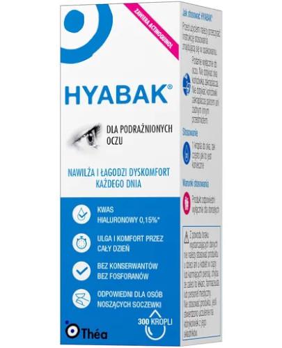 Hyabak 0,15% nawilżające krople do oczu bez konserwantów 10 ml 