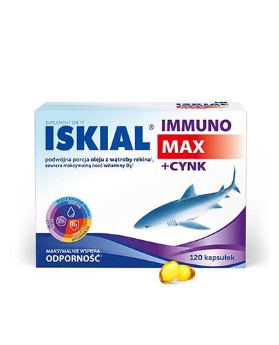 podgląd produktu Iskial Immuno Max + Cynk 120 kapsułek