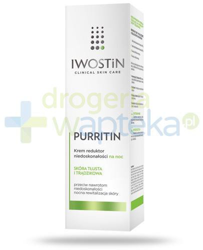 Iwostin Purritin krem reduktor niedoskonałości na noc 40 ml