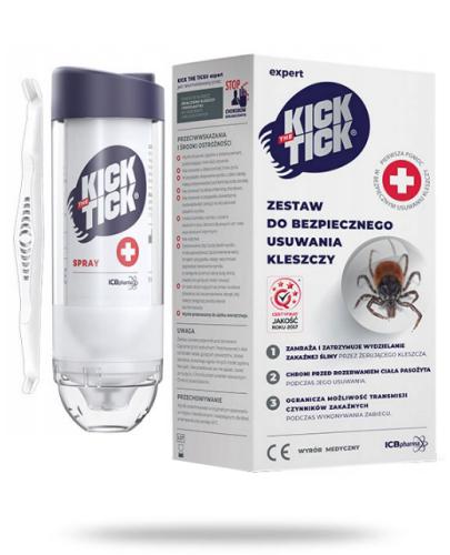 Kick The Tick Expert zestaw do bezpiecznego usuwania kleszczy 9 ml + przyrząd do usuwania kleszczy 1 sztuka