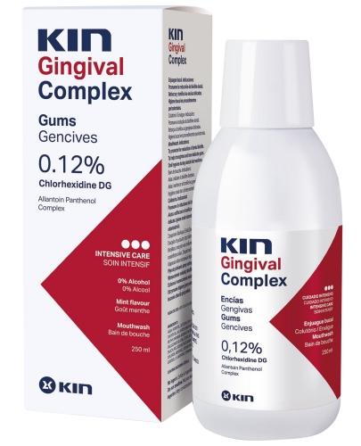 podgląd produktu Kin Gingival Complex 0,12% płyn do płukania jamy ustnej 250 ml