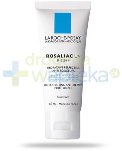 La Roche Posay Rosalic UV Riche krem SPF15 redukujący zaczerwienienia do cery suchej 40 ml