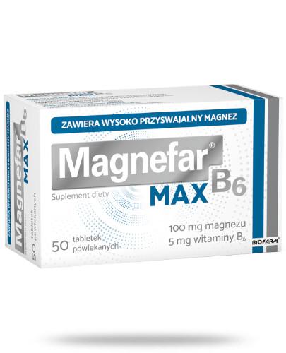 Magnefar B6 Max 100mg 50 tabletek