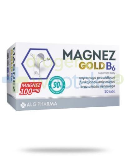 podgląd produktu Alg Pharma Magnez Gold B6 100mg 50 tabletek
