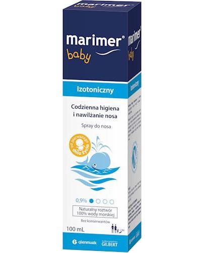 podgląd produktu Marimer Baby woda morska, spray izotoniczny do nosa, od urodzenia 100 ml