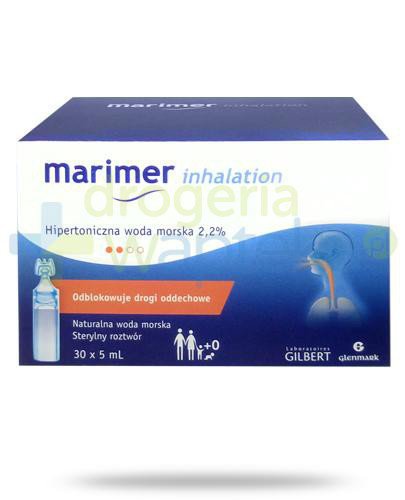 podgląd produktu Marimer Inhalation hipertoniczna woda morska 2,2% roztwór do inhalacji 30x 5 ml