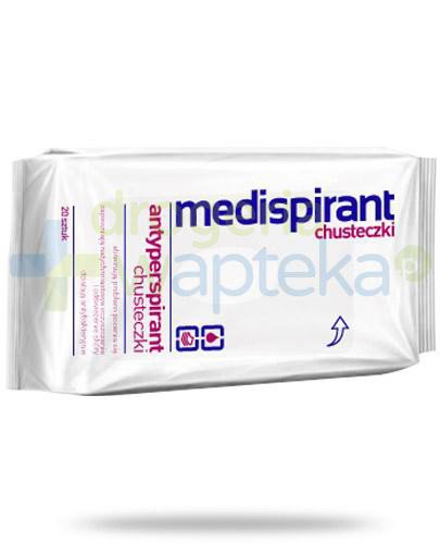 podgląd produktu Medispirant antyperspirant chusteczki nawilżane 20 sztuk
