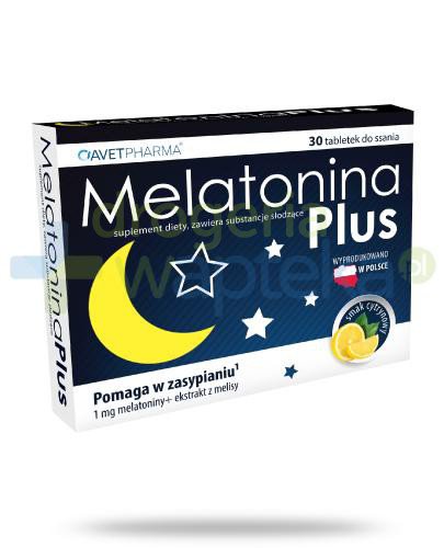 Melatonina Plus smak cytrynowy 30 tabetek