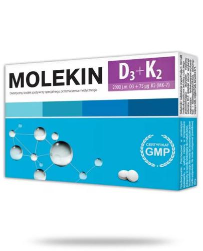 podgląd produktu Molekin D3 + K2 30 tabletek powlekanych