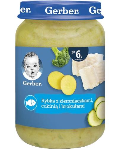 Nestlé Gerber Rybka z ziemniaczkami cukinią i brokułami po 6 miesiącu 190 g 