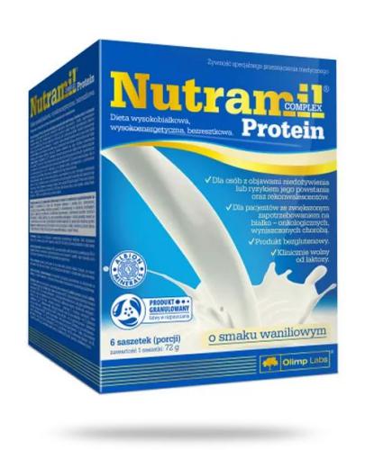 Nutramil Complex Protein preparat odżywczy o smaku waniliowym 6 saszetek 