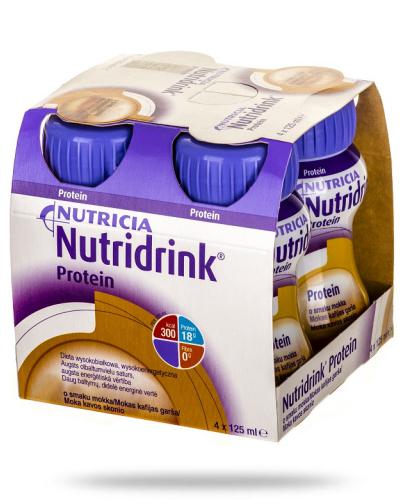 podgląd produktu Nutridrink Protein smak mokka 4x 125 ml