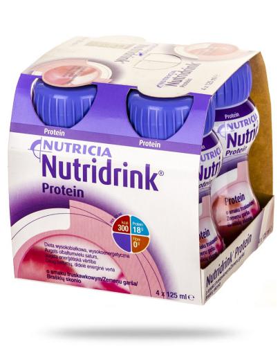 Nutridrink Protein smak truskawkowy 4x 125 ml