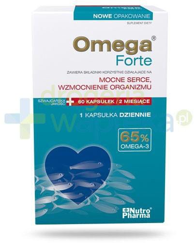 NutroPharma Omega Forte Mocne serce wzmocnienie organizmu 60 kapsułek  