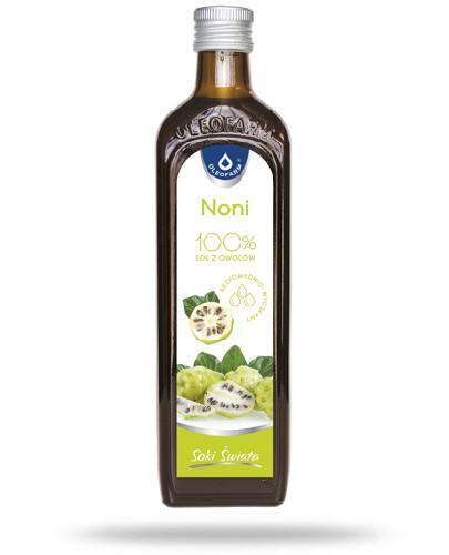 Oleofarm Noni 100% sok z owoców pasteryzowanych noni 490 ml 