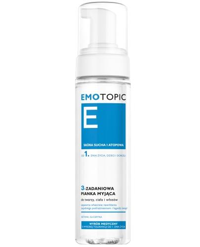 Pharmaceris E Emotopic 3-zadaniowa pianka myjąca dla dzieci od 1 dnia życia do skóry su... 