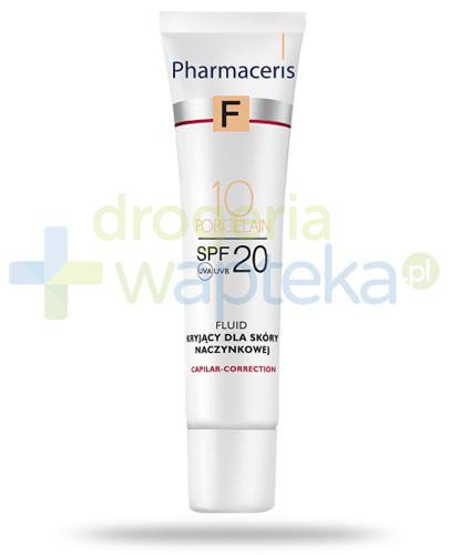 podgląd produktu Pharmaceris F Capilar-Correction 10 Porcelain fluid kryjący SPF20 dla skóry naczynkowej 30 ml