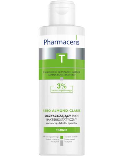 Pharmaceris T Sebo-Almond-Claris 3% płyn oczyszczający bakteriostatyczny do twarzy dekoltu i pleców 190 ml