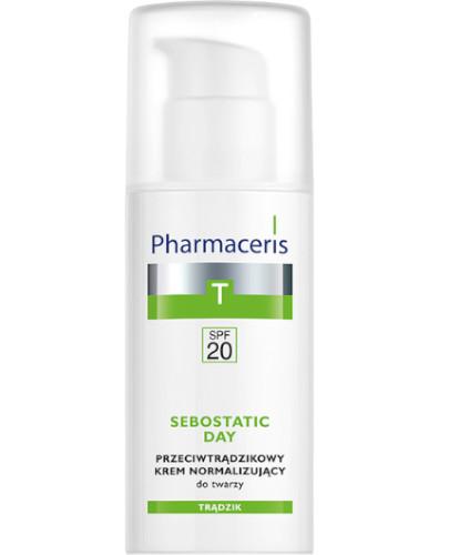 podgląd produktu Pharmaceris T Sebostatic Dzień krem przeciwtrądzikowy SPF20 matująco normalizujący do twarzy 50 ml