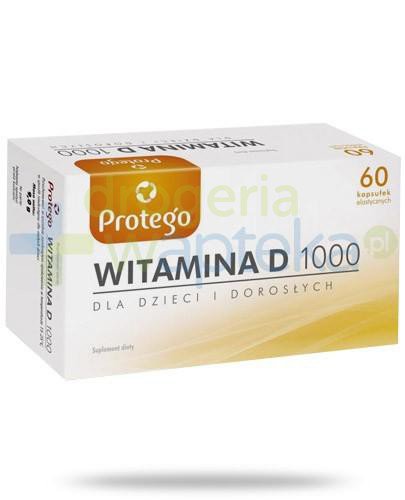 podgląd produktu Protego witamina D 1000j.m. dla dzieci i dorosłych 60 kapsułek