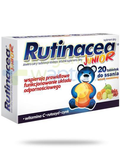 Rutinacea Junior smak owocowy 20 tabletek 