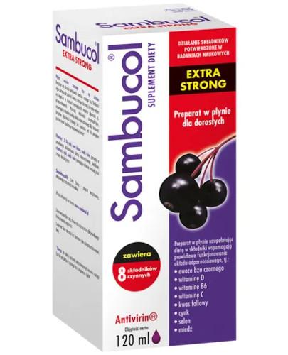 podgląd produktu Sambucol Extra Strong preparat w płynie dla dorosłych 120 ml