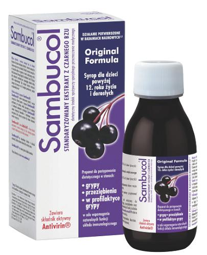 Sambucol Original Formula ekstrakt z owoców czarnego bzu 120 ml 
