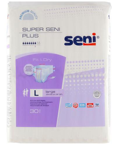 podgląd produktu Seni Super Plus oddychające pieluchomajtki rozmiar L 30 sztuk