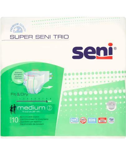 podgląd produktu Seni Super Trio oddychające pieluchomajtki rozmiar M 10 sztuk