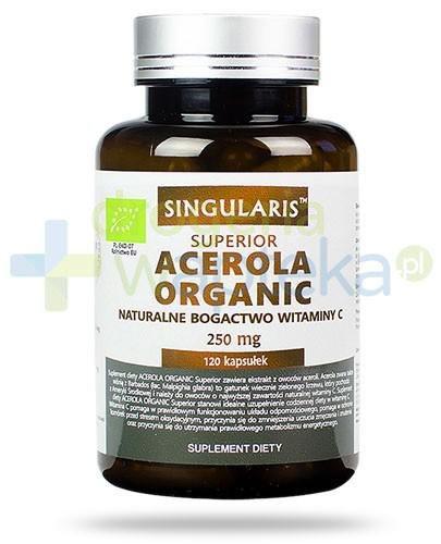Singularis Superior Acerola Organic naturalne bogactwo witaminy C 250mg 120 kapsułek