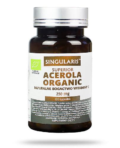 Singularis Superior Acerola Organic naturalne bogactwo witaminy C 250mg 60 kapsułek