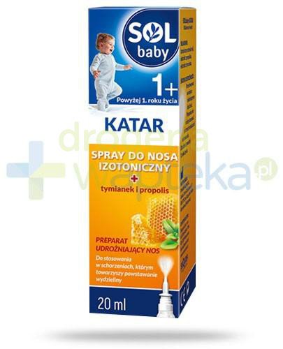 SOLbaby Katar izotoniczny spray do nosa dla dzieci 1+ 20 ml